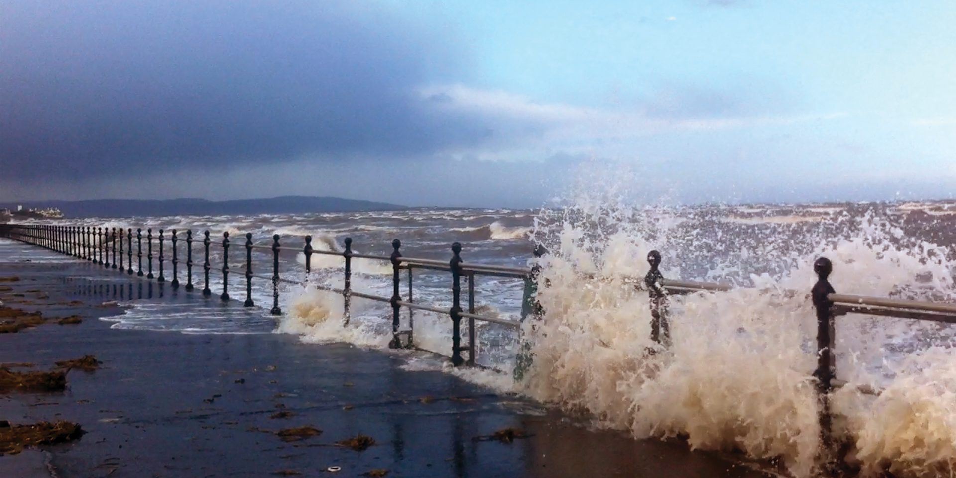 Extreme weather events are set to increase in frequency. Will Hoylake’s coastal defences, built in1897, be sufficient in years to come? © HVL